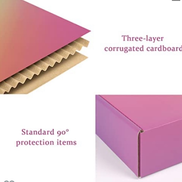 Pack of 3 (10x8x2 Inch) Cardboard color gradient multipurpose boxes - Picture 4 of 15